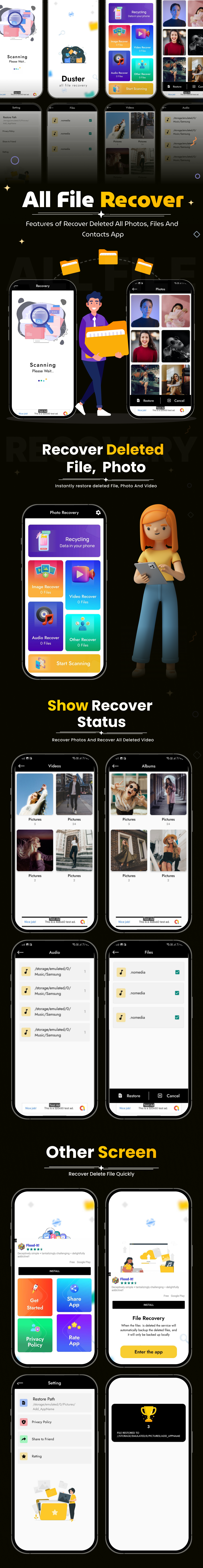 All FIle Recovery Tool App | Gallary Recovery Tools | All File recovery | Admob Ads | Android - 1